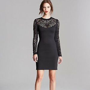Clover Canyon Laser Cut Neoprene Black Dress